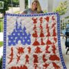 Us Flag Disneyland Quilt  Quilt